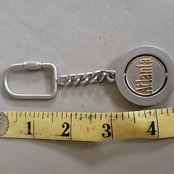 Key Chain Atlanta, GA silver gold. - Picture 3 of 3
